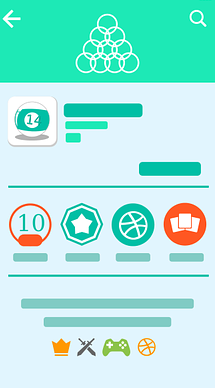 illustration of a mobile screen without any text